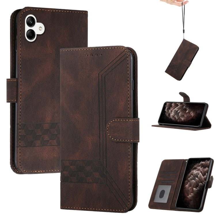 Cubic Skin Feel Flip Leather Phone Case, For Samsung Galaxy S23 5G, For Samsung Galaxy S23+ 5G, For Samsung Galaxy S23 Ultra 5G, For Samsung Galaxy A04 / A04e, For Samsung Galaxy A14 5G, For Samsung Galaxy A34 5G, For Samsung Galaxy A54 5G