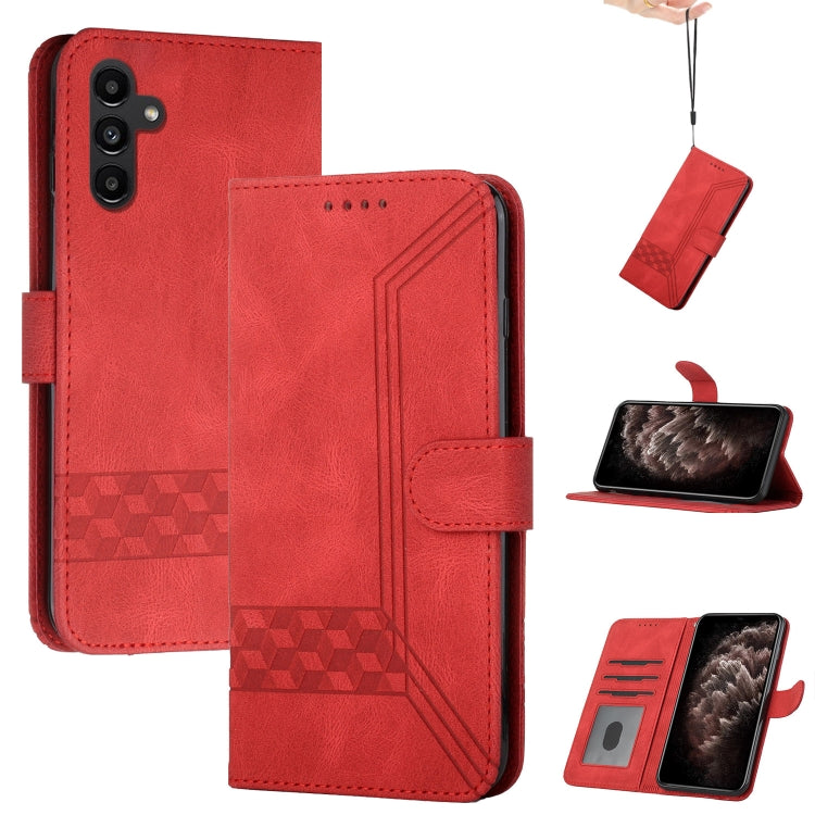 Cubic Skin Feel Flip Leather Phone Case, For Samsung Galaxy S23 5G, For Samsung Galaxy S23+ 5G, For Samsung Galaxy S23 Ultra 5G, For Samsung Galaxy A04 / A04e, For Samsung Galaxy A14 5G, For Samsung Galaxy A34 5G, For Samsung Galaxy A54 5G