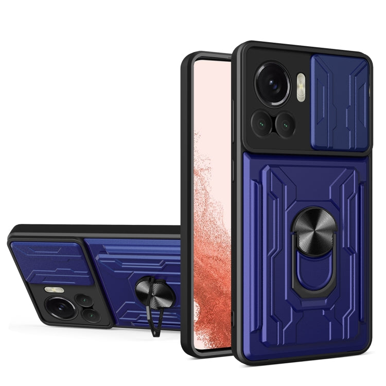 Sliding Camshield TPU+PC Phone Case with Card Slot, For Motorola Edge 30 Ultra 5G, For OPPO A17 4G, For Realme 10 4G, For Samsung Galaxy A14 5G / 4G