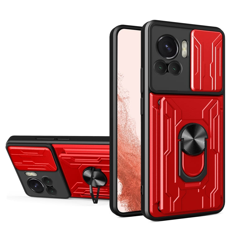 Sliding Camshield TPU+PC Phone Case with Card Slot, For Motorola Edge 30 Ultra 5G, For OPPO A17 4G, For Realme 10 4G, For Samsung Galaxy A14 5G / 4G