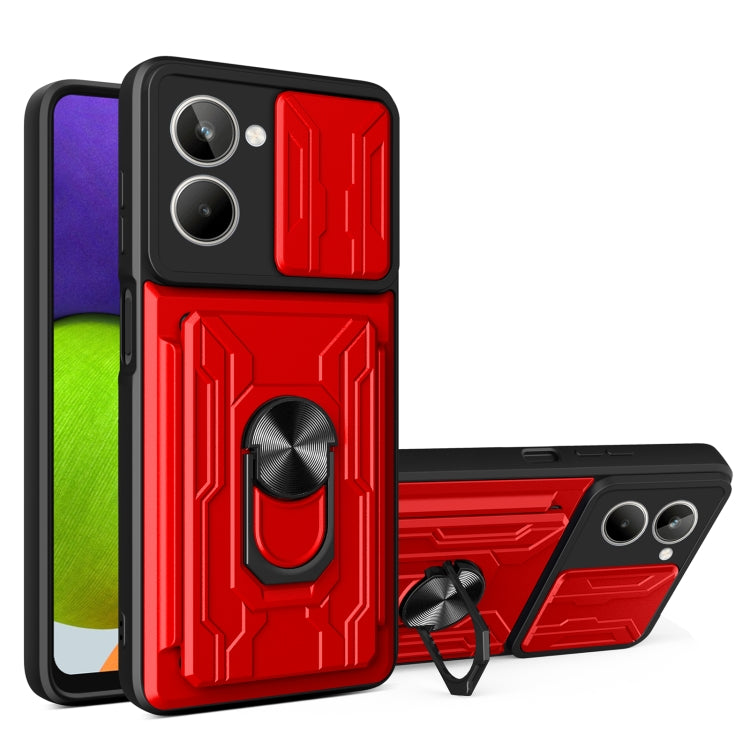 Sliding Camshield TPU+PC Phone Case with Card Slot, For Motorola Edge 30 Ultra 5G, For OPPO A17 4G, For Realme 10 4G, For Samsung Galaxy A14 5G / 4G