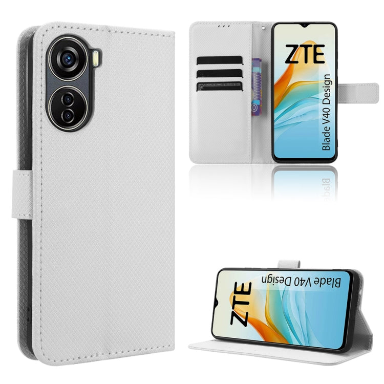 Diamond Texture Leather Phone Case, For OnePlus 11R / Ace 2, For OnePlus Ace 2V, For Umidigi A13 Pro 5G, For ZTE Blade A32, For ZTE Blade V40 Design