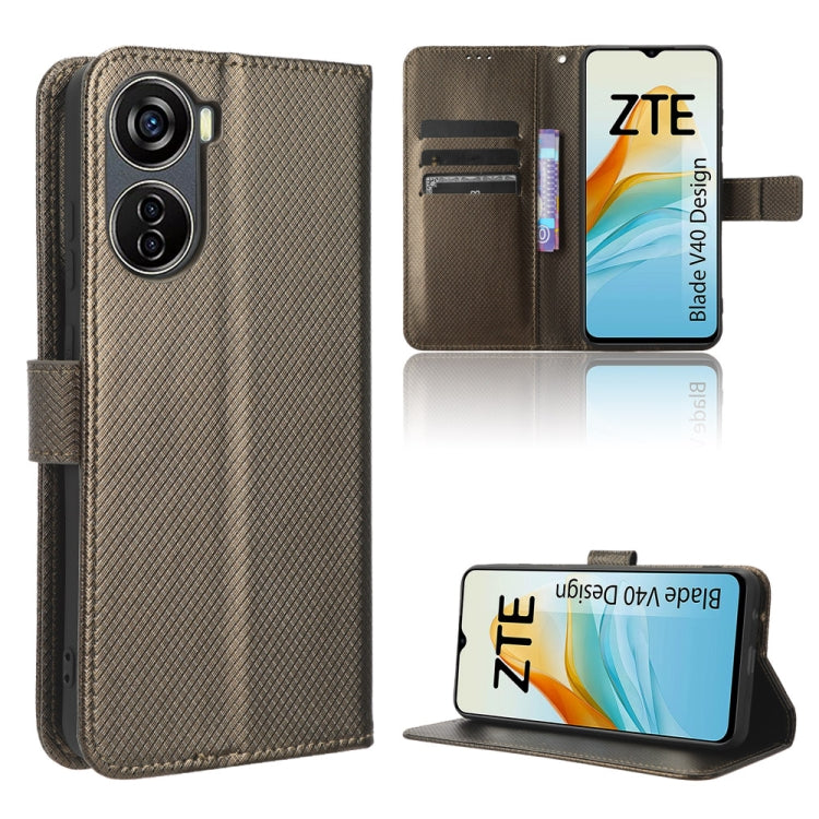 Diamond Texture Leather Phone Case, For OnePlus 11R / Ace 2, For OnePlus Ace 2V, For Umidigi A13 Pro 5G, For ZTE Blade A32, For ZTE Blade V40 Design