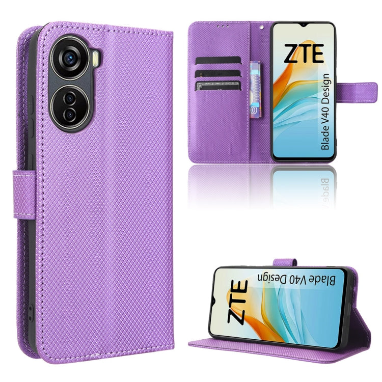 Diamond Texture Leather Phone Case, For OnePlus 11R / Ace 2, For OnePlus Ace 2V, For Umidigi A13 Pro 5G, For ZTE Blade A32, For ZTE Blade V40 Design