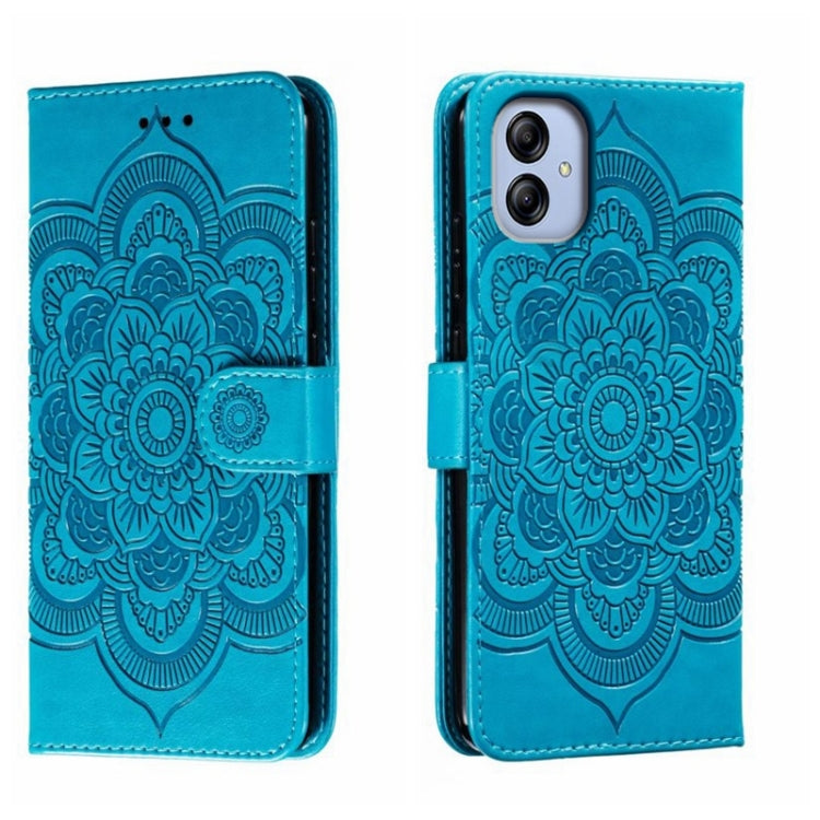 Sun Mandala Embossing Pattern Phone Leather Case, For Samsung Galaxy A04e, For Samsung Galaxy A14 4G, For Samsung Galaxy A24 5G, For Samsung Galaxy A34 5G, For Samsung Galaxy A54 5G, For Samsung Galaxy S23 5G
