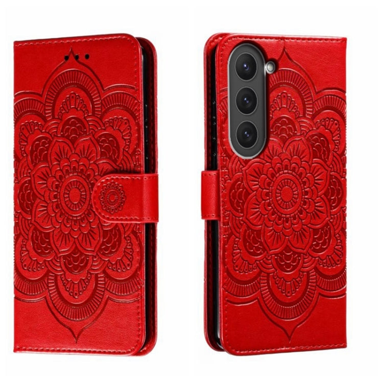 Sun Mandala Embossing Pattern Phone Leather Case, For Samsung Galaxy A04e, For Samsung Galaxy A14 4G, For Samsung Galaxy A24 5G, For Samsung Galaxy A34 5G, For Samsung Galaxy A54 5G, For Samsung Galaxy S23 5G