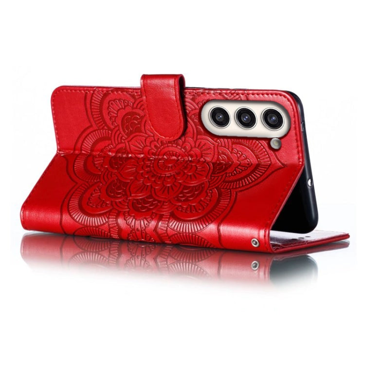 Sun Mandala Embossing Pattern Phone Leather Case, For Samsung Galaxy S23+ 5G, For Samsung Galaxy S23 Ultra 5G