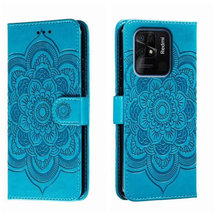 Sun Mandala Embossing Pattern Phone Leather Case, For Xiaomi Redmi 10C, For Xiaomi Redmi 12C, For Xiaomi Redmi A1, For Xiaomi Redmi K50 Ultra, For Xiaomi Redmi K60, For Xiaomi Redmi Note 12 5G Global