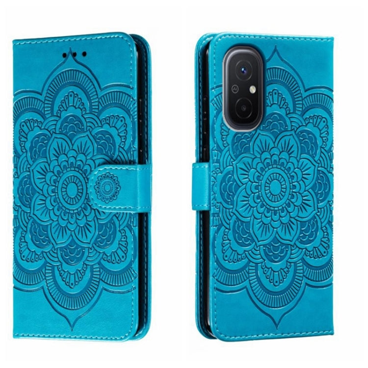 Sun Mandala Embossing Pattern Phone Leather Case, For Xiaomi Redmi 10C, For Xiaomi Redmi 12C, For Xiaomi Redmi A1, For Xiaomi Redmi K50 Ultra, For Xiaomi Redmi K60, For Xiaomi Redmi Note 12 5G Global