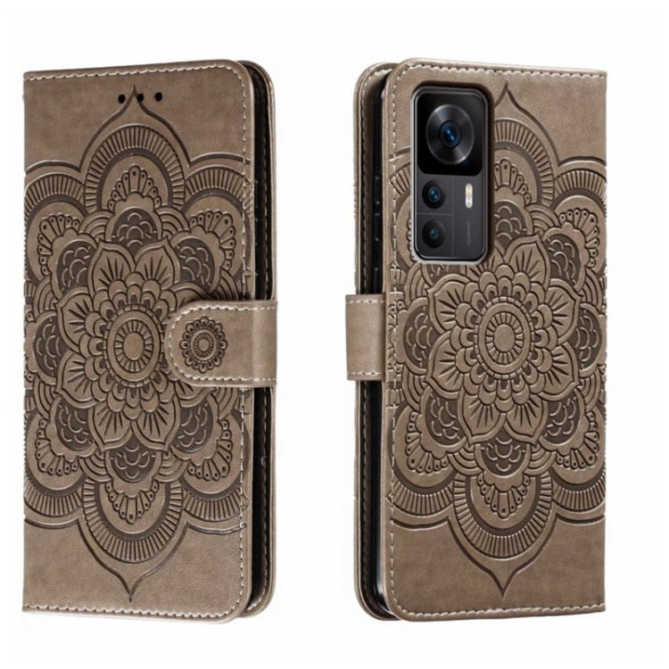 Sun Mandala Embossing Pattern Phone Leather Case, For Xiaomi Redmi 10C, For Xiaomi Redmi 12C, For Xiaomi Redmi A1, For Xiaomi Redmi K50 Ultra, For Xiaomi Redmi K60, For Xiaomi Redmi Note 12 5G Global