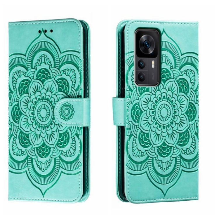 Sun Mandala Embossing Pattern Phone Leather Case, For Xiaomi Redmi 10C, For Xiaomi Redmi 12C, For Xiaomi Redmi A1, For Xiaomi Redmi K50 Ultra, For Xiaomi Redmi K60, For Xiaomi Redmi Note 12 5G Global
