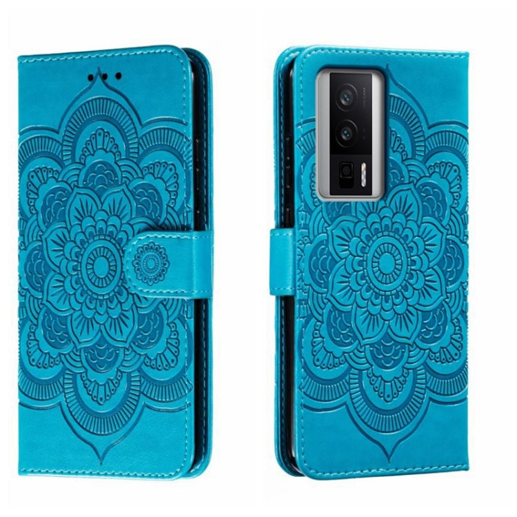 Sun Mandala Embossing Pattern Phone Leather Case, For Xiaomi Redmi 10C, For Xiaomi Redmi 12C, For Xiaomi Redmi A1, For Xiaomi Redmi K50 Ultra, For Xiaomi Redmi K60, For Xiaomi Redmi Note 12 5G Global