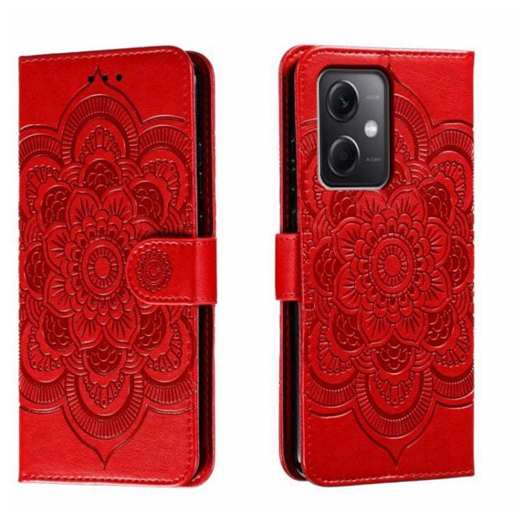 Sun Mandala Embossing Pattern Phone Leather Case, For Xiaomi Redmi 10C, For Xiaomi Redmi 12C, For Xiaomi Redmi A1, For Xiaomi Redmi K50 Ultra, For Xiaomi Redmi K60, For Xiaomi Redmi Note 12 5G Global