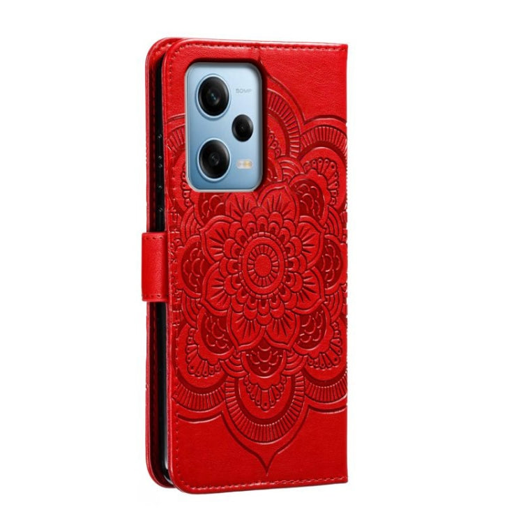 Sun Mandala Embossing Pattern Phone Leather Case, For Xiaomi Redmi Note 12 Pro 5G Global, For Xiaomi 12 Lite, For Xiaomi 13, For Xiaomi Poco C40, For Xiaomi Poco M4 Pro