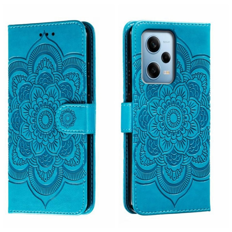 Sun Mandala Embossing Pattern Phone Leather Case, For Xiaomi Redmi Note 12 Pro 5G Global, For Xiaomi 12 Lite, For Xiaomi 13, For Xiaomi Poco C40, For Xiaomi Poco M4 Pro