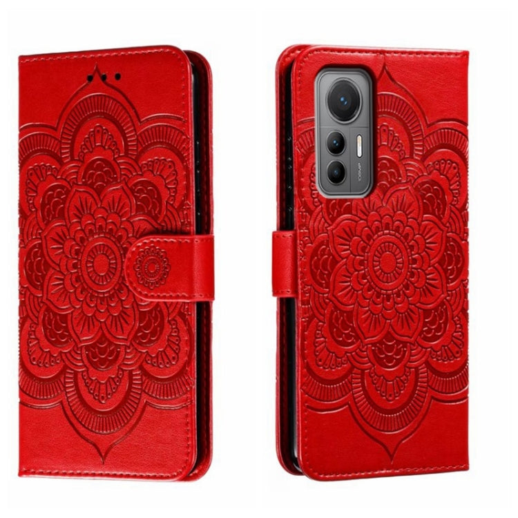 Sun Mandala Embossing Pattern Phone Leather Case, For Xiaomi Redmi Note 12 Pro 5G Global, For Xiaomi 12 Lite, For Xiaomi 13, For Xiaomi Poco C40, For Xiaomi Poco M4 Pro