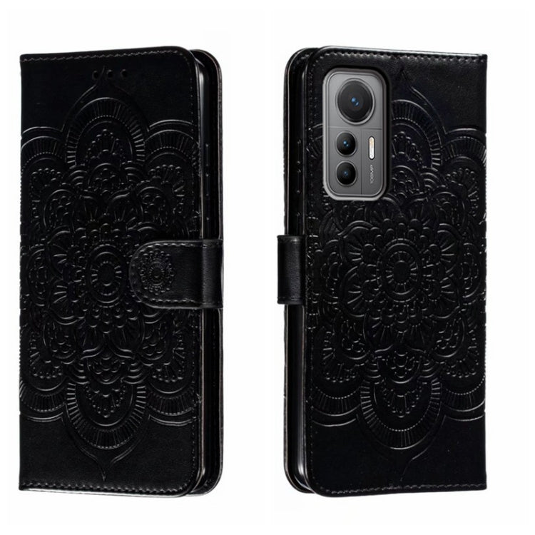Sun Mandala Embossing Pattern Phone Leather Case, For Xiaomi Redmi Note 12 Pro 5G Global, For Xiaomi 12 Lite, For Xiaomi 13, For Xiaomi Poco C40, For Xiaomi Poco M4 Pro