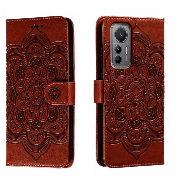 Sun Mandala Embossing Pattern Phone Leather Case, For Xiaomi Redmi Note 12 Pro 5G Global, For Xiaomi 12 Lite, For Xiaomi 13, For Xiaomi Poco C40, For Xiaomi Poco M4 Pro