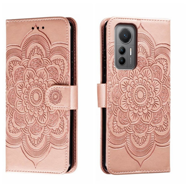 Sun Mandala Embossing Pattern Phone Leather Case, For Xiaomi Redmi Note 12 Pro 5G Global, For Xiaomi 12 Lite, For Xiaomi 13, For Xiaomi Poco C40, For Xiaomi Poco M4 Pro
