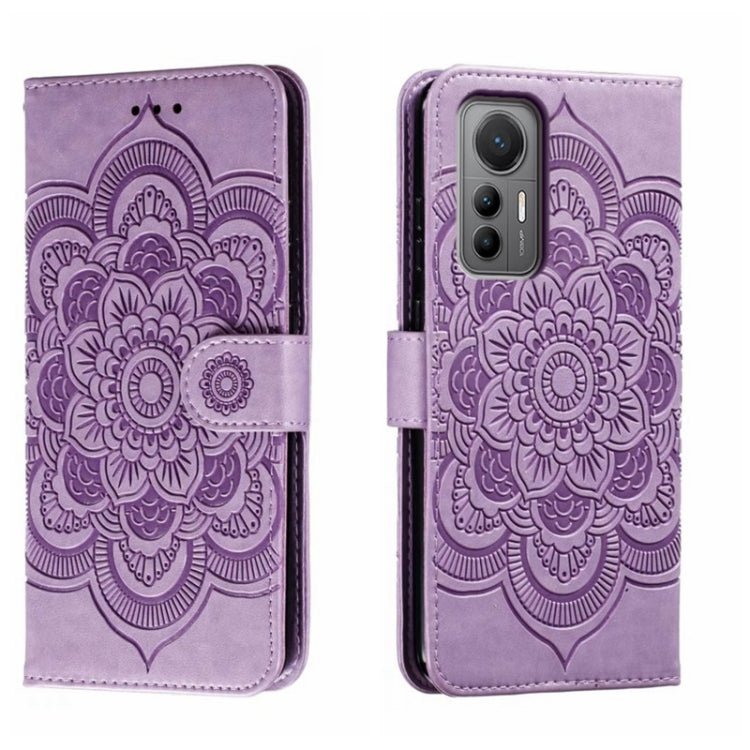 Sun Mandala Embossing Pattern Phone Leather Case, For Xiaomi Redmi Note 12 Pro 5G Global, For Xiaomi 12 Lite, For Xiaomi 13, For Xiaomi Poco C40, For Xiaomi Poco M4 Pro