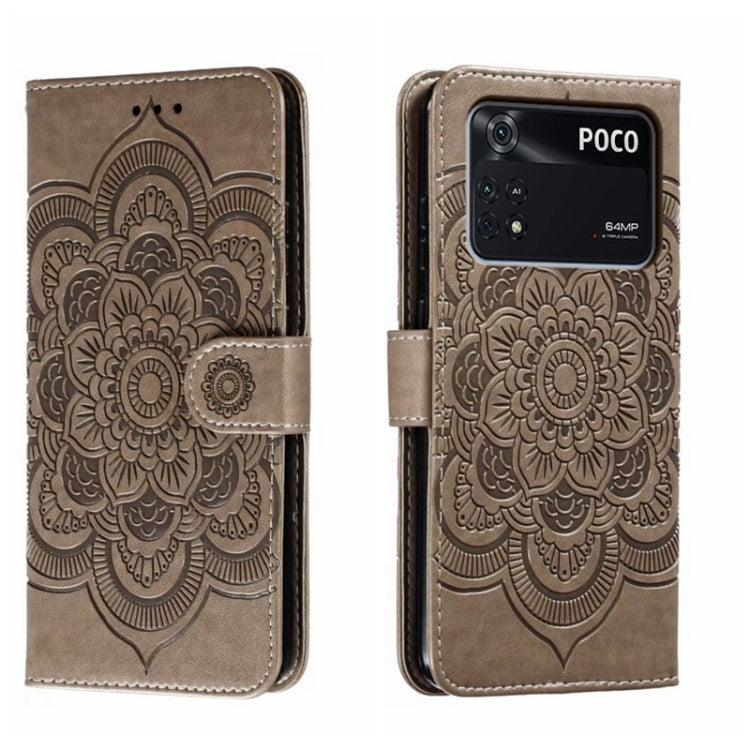 Sun Mandala Embossing Pattern Phone Leather Case, For Xiaomi Redmi Note 12 Pro 5G Global, For Xiaomi 12 Lite, For Xiaomi 13, For Xiaomi Poco C40, For Xiaomi Poco M4 Pro