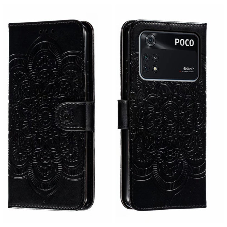 Sun Mandala Embossing Pattern Phone Leather Case, For Xiaomi Redmi Note 12 Pro 5G Global, For Xiaomi 12 Lite, For Xiaomi 13, For Xiaomi Poco C40, For Xiaomi Poco M4 Pro