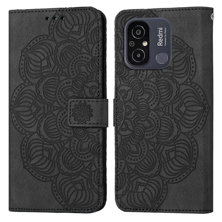 Mandala Embossed Flip Leather Phone Case, For Samsung Galaxy A24 4G, For Xiaomi Redmi 12C, For Xiaomi Redmi Note 12 4G Global, For Xiaomi Redmi Note 12 5G Global/Poco X5, For Xiaomi Redmi Note 12 Pro 5G/Poco X5 Pro