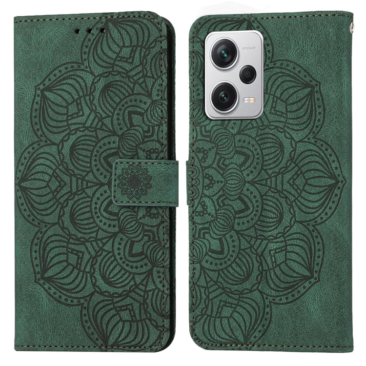 Mandala Embossed Flip Leather Phone Case, For Samsung Galaxy A24 4G, For Xiaomi Redmi 12C, For Xiaomi Redmi Note 12 4G Global, For Xiaomi Redmi Note 12 5G Global/Poco X5, For Xiaomi Redmi Note 12 Pro 5G/Poco X5 Pro