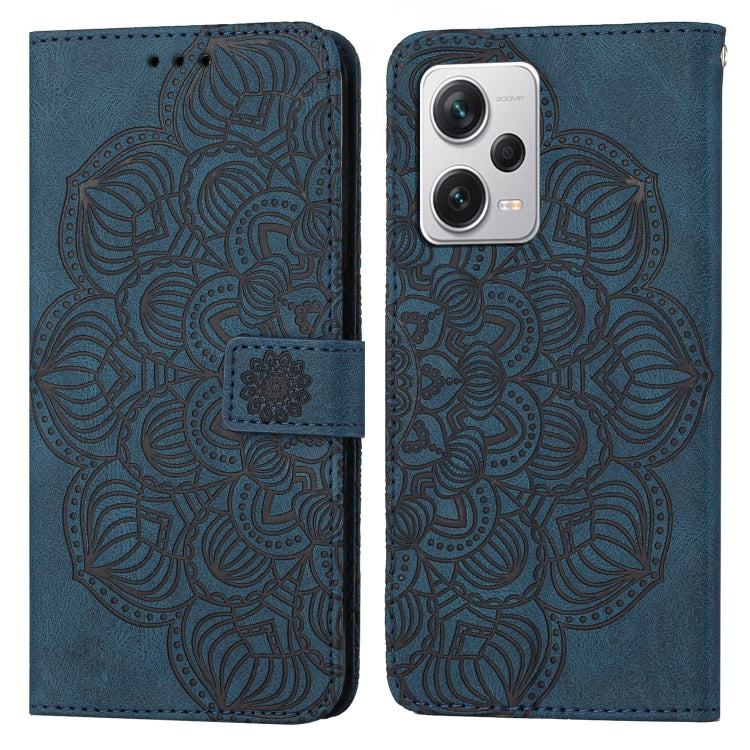 Mandala Embossed Flip Leather Phone Case, For Samsung Galaxy A24 4G, For Xiaomi Redmi 12C, For Xiaomi Redmi Note 12 4G Global, For Xiaomi Redmi Note 12 5G Global/Poco X5, For Xiaomi Redmi Note 12 Pro 5G/Poco X5 Pro