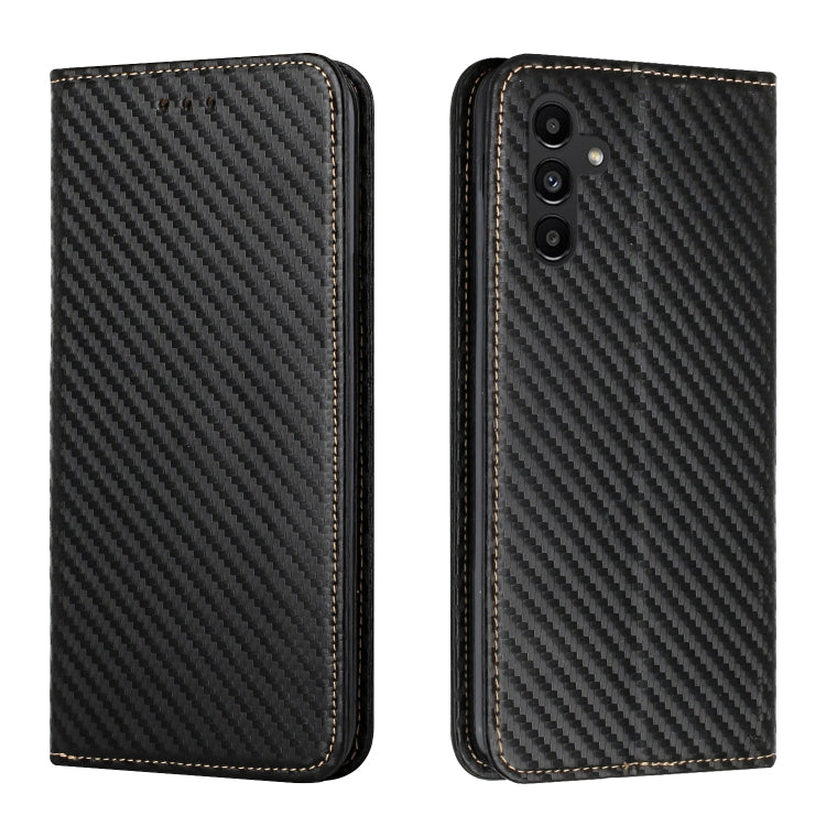 Carbon Fiber Texture Magnetic Flip Leather Phone Case, For Samsung Galaxy A24 4G, For Xiaomi Redmi 12C, For Xiaomi Redmi Note 12 4G Global, For Xiaomi Redmi Note 12 5G Global/Poco X5, For Xiaomi Redmi Note 12 Pro 5G/Poco X5 Pro