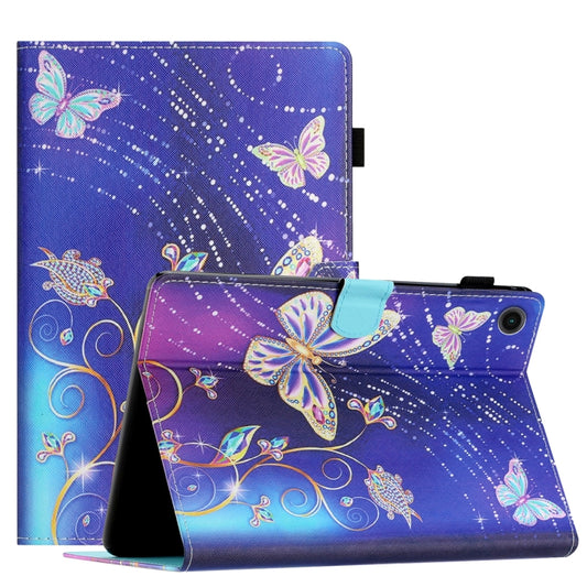 Coloured Drawing Stitching Smart Leather Tablet Case, For Lenovo Tab M10 Gen 3, For Lenovo Tab M10 HD Gen 2, For Lenovo Tab M10 Plus 3rd Gen, For Lenovo M10 Plus X606F, For Lenovo Tab P11 J606F