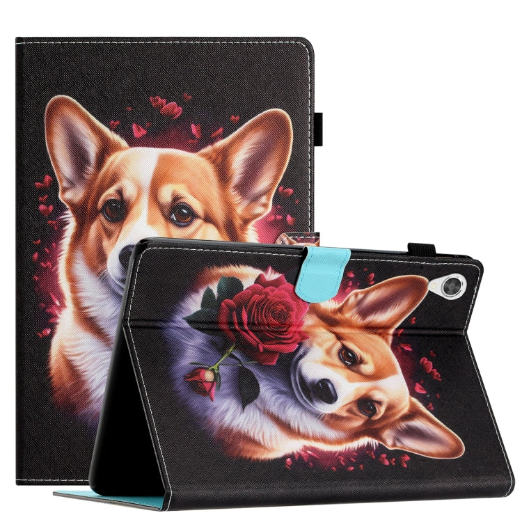 Coloured Drawing Stitching Smart Leather Tablet Case, For Lenovo Tab M10 Gen 3, For Lenovo Tab M10 HD Gen 2, For Lenovo Tab M10 Plus 3rd Gen, For Lenovo M10 Plus X606F, For Lenovo Tab P11 J606F