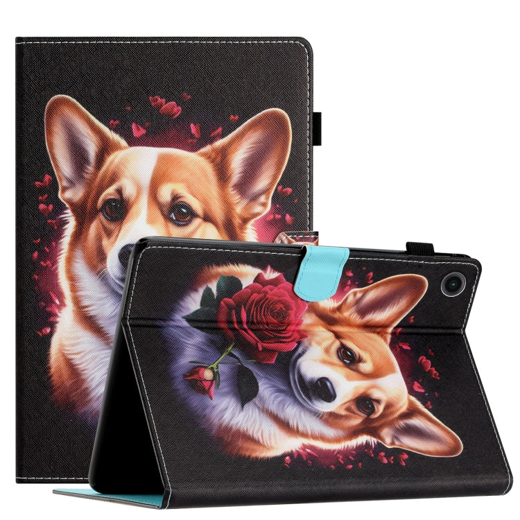 Coloured Drawing Stitching Smart Leather Tablet Case, For Lenovo Tab M10 Gen 3, For Lenovo Tab M10 HD Gen 2, For Lenovo Tab M10 Plus 3rd Gen, For Lenovo M10 Plus X606F, For Lenovo Tab P11 J606F