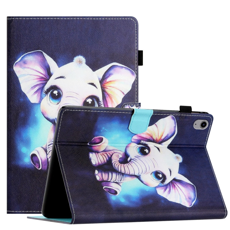 Coloured Drawing Stitching Smart Leather Tablet Case, For Lenovo Tab M10 Gen 3, For Lenovo Tab M10 HD Gen 2, For Lenovo Tab M10 Plus 3rd Gen, For Lenovo M10 Plus X606F, For Lenovo Tab P11 J606F