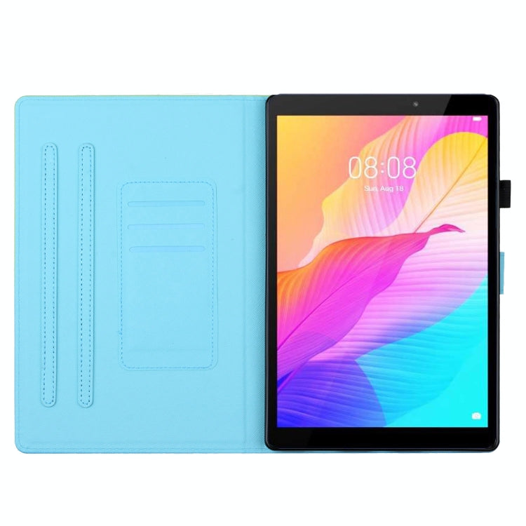 Coloured Drawing Stitching Smart Leather Tablet Case, For Samsung Galaxy Tab A8 10.5 2021 X205/X200, For Samsung Galaxy Tab S6 Lite P610/615, For Samsung Galaxy Tab A7 10.4 2020 T500/T505, For Samsung Galaxy Tab A7 Lite T220/T225                       ...