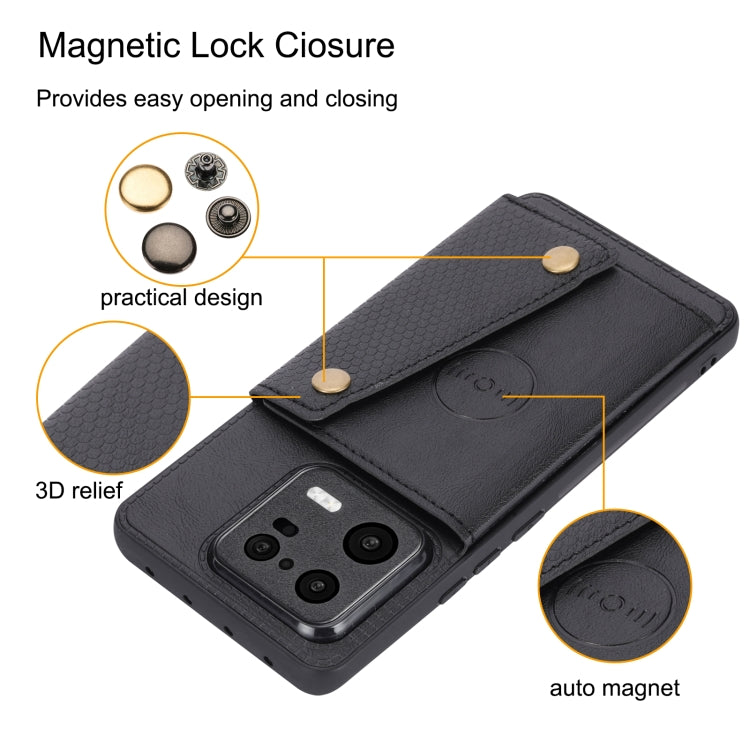 Double Buckle Magnetic Phone Case, For Xiaomi 13, For Xiaomi 13 Pro, For Xiaomi Poco M5 4G, For Honor 80, For Honor 80 Pro