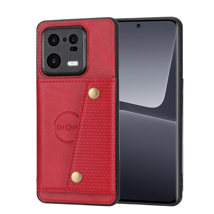 Double Buckle Magnetic Phone Case, For Xiaomi 13, For Xiaomi 13 Pro, For Xiaomi Poco M5 4G, For Honor 80, For Honor 80 Pro