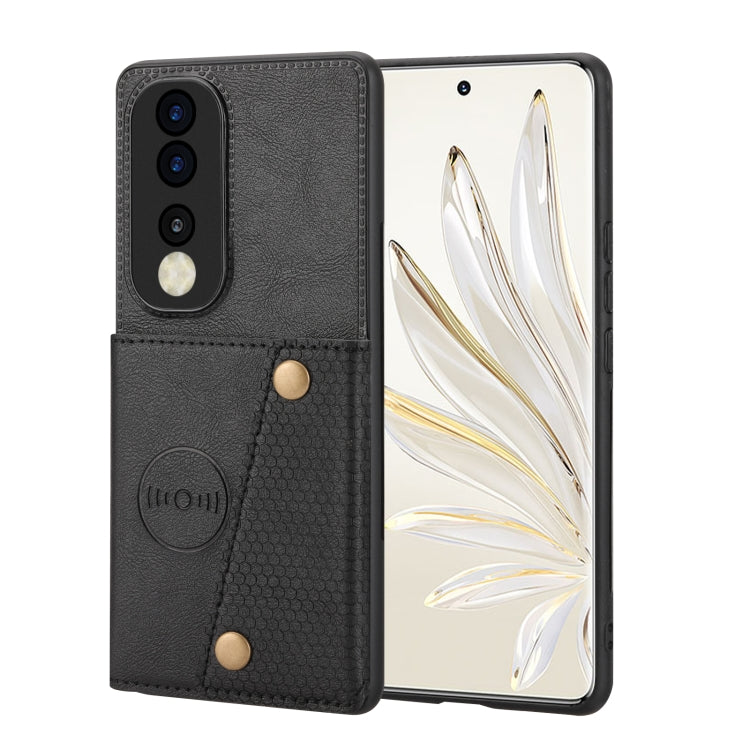 Double Buckle Magnetic Phone Case, For Xiaomi 13, For Xiaomi 13 Pro, For Xiaomi Poco M5 4G, For Honor 80, For Honor 80 Pro