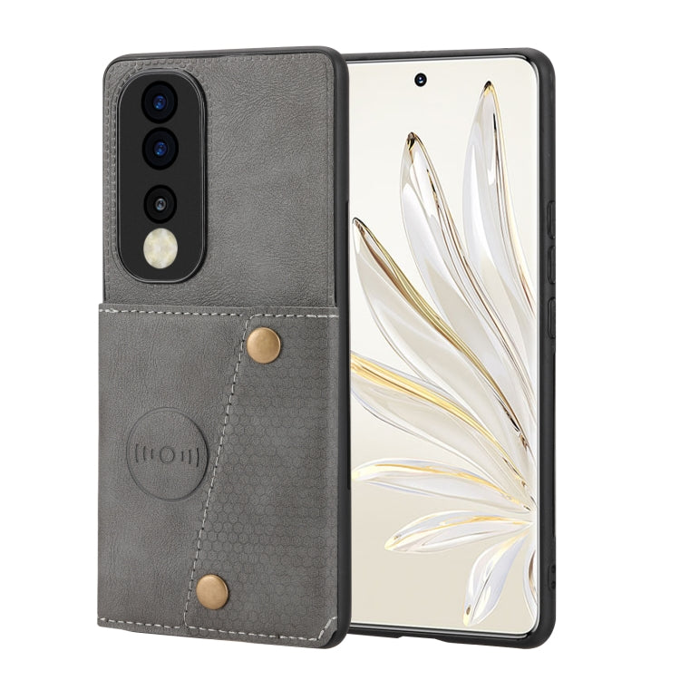 Double Buckle Magnetic Phone Case, For Xiaomi 13, For Xiaomi 13 Pro, For Xiaomi Poco M5 4G, For Honor 80, For Honor 80 Pro