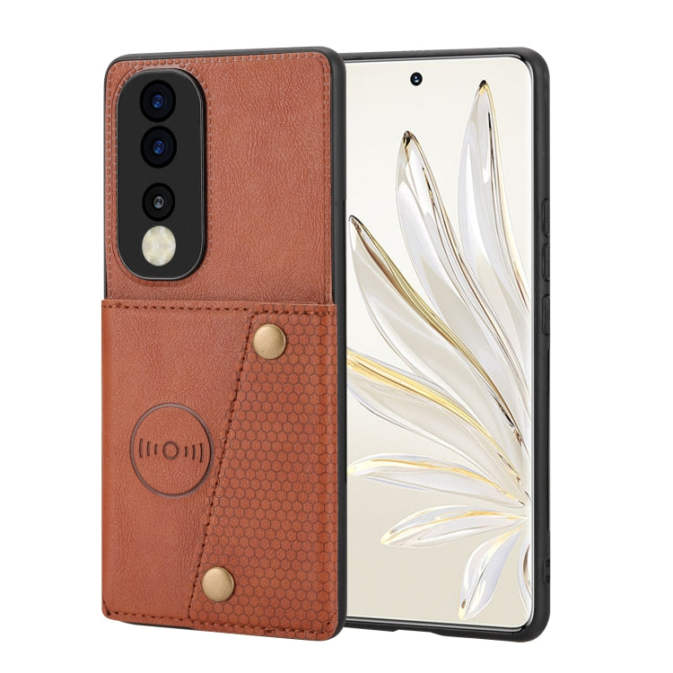 Double Buckle Magnetic Phone Case, For Xiaomi 13, For Xiaomi 13 Pro, For Xiaomi Poco M5 4G, For Honor 80, For Honor 80 Pro