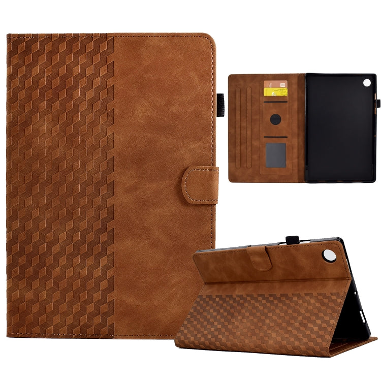 Rhombus Embossed Leather Tablet Case, For Huawei MatePad SE