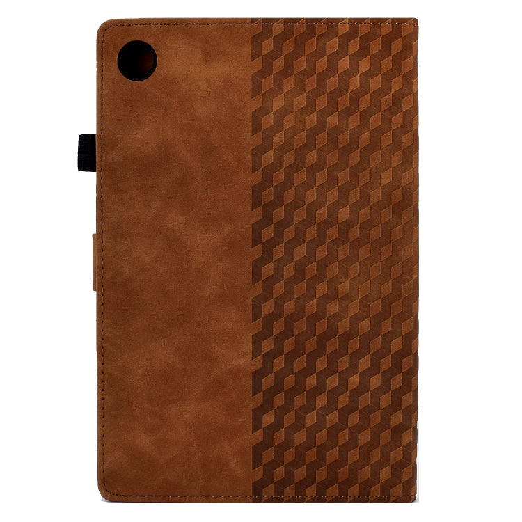 Rhombus Embossed Leather Tablet Case, For Huawei MatePad SE