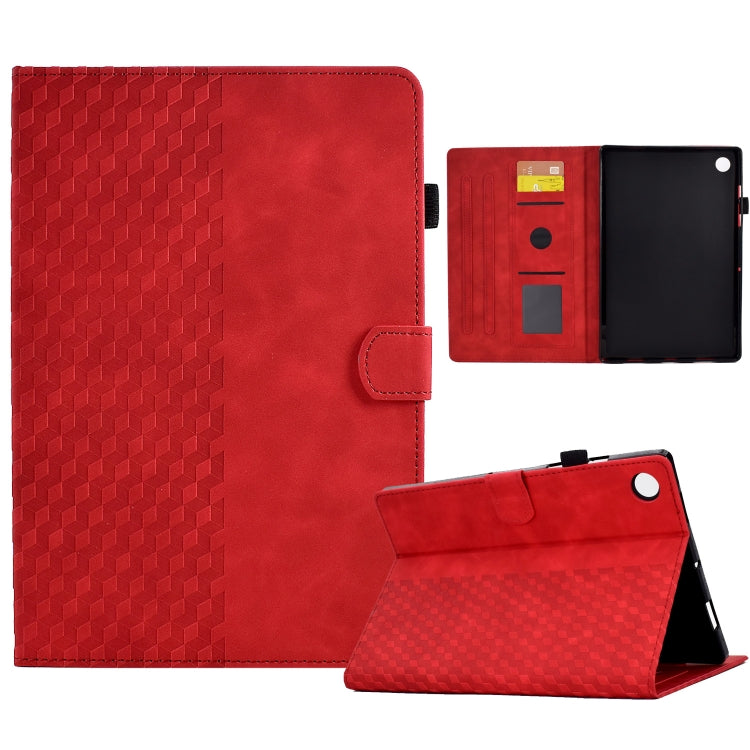 Rhombus Embossed Leather Tablet Case, For Huawei MatePad SE
