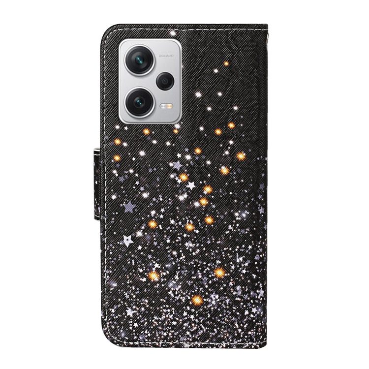 Colored Drawing Pattern Flip Leather Phone Case, For Xiaomi Redmi Note 12 Pro 5G/Poco X5 Pro