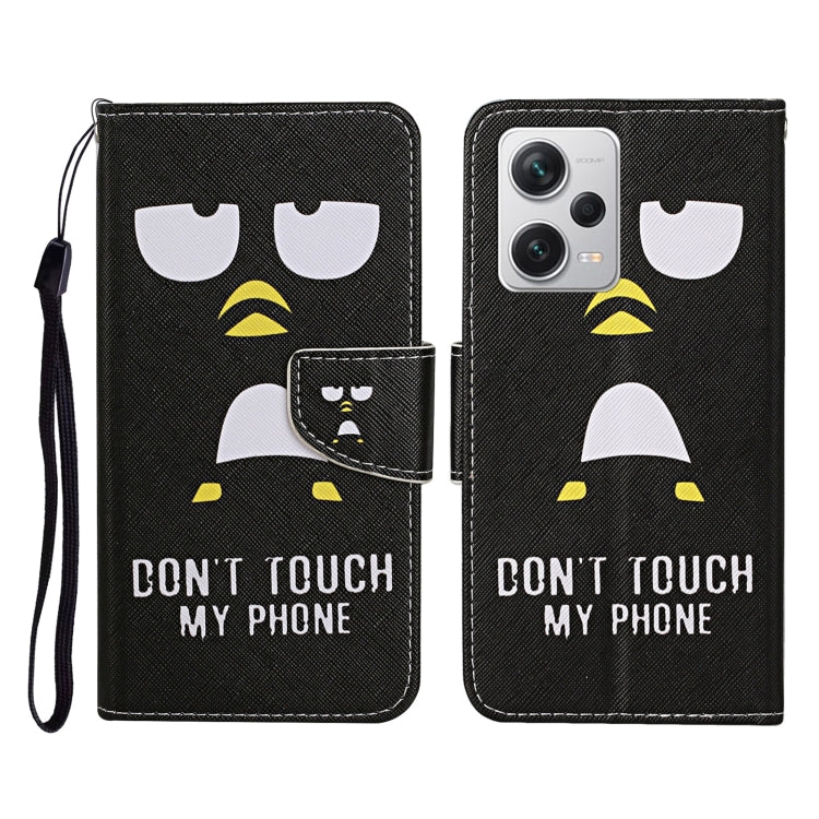 Colored Drawing Pattern Flip Leather Phone Case, For Xiaomi Redmi Note 12 Pro 5G/Poco X5 Pro