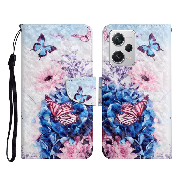 Colored Drawing Pattern Flip Leather Phone Case, For Xiaomi Redmi Note 12 Pro 5G/Poco X5 Pro