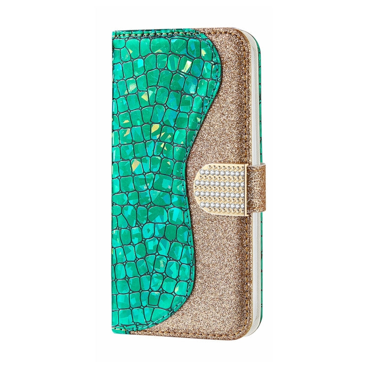 Laser Glitter Powder Crocodile Texture Leather Phone Case, For Samsung Galaxy A24 4G, For Samsung Galaxy A34 5G, For Samsung Galaxy A54 5G