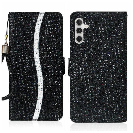 Glitter Powder Filp Leather Phone Case, For Samsung Galaxy A24 4G, For Samsung Galaxy A34 5G, For Samsung Galaxy A54 5G