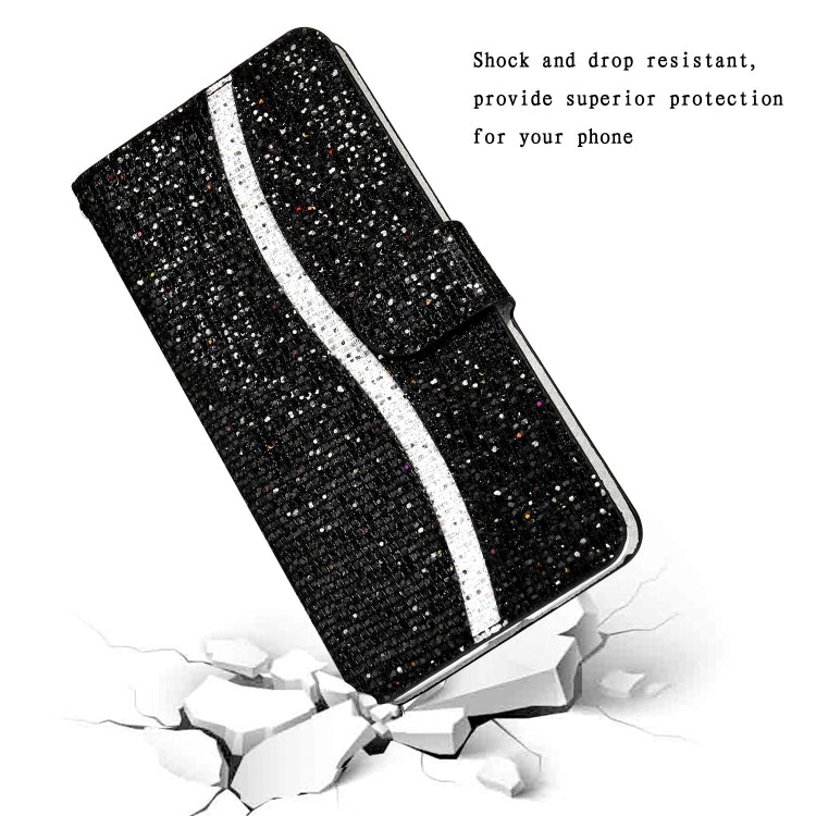 Glitter Powder Filp Leather Phone Case, For Samsung Galaxy A24 4G, For Samsung Galaxy A34 5G, For Samsung Galaxy A54 5G