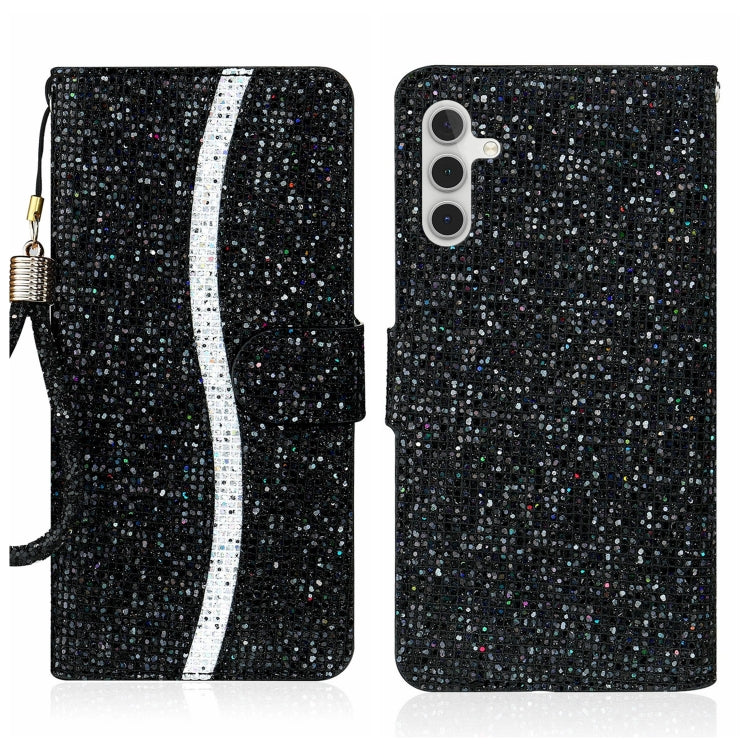 Glitter Powder Filp Leather Phone Case, For Samsung Galaxy A24 4G, For Samsung Galaxy A34 5G, For Samsung Galaxy A54 5G